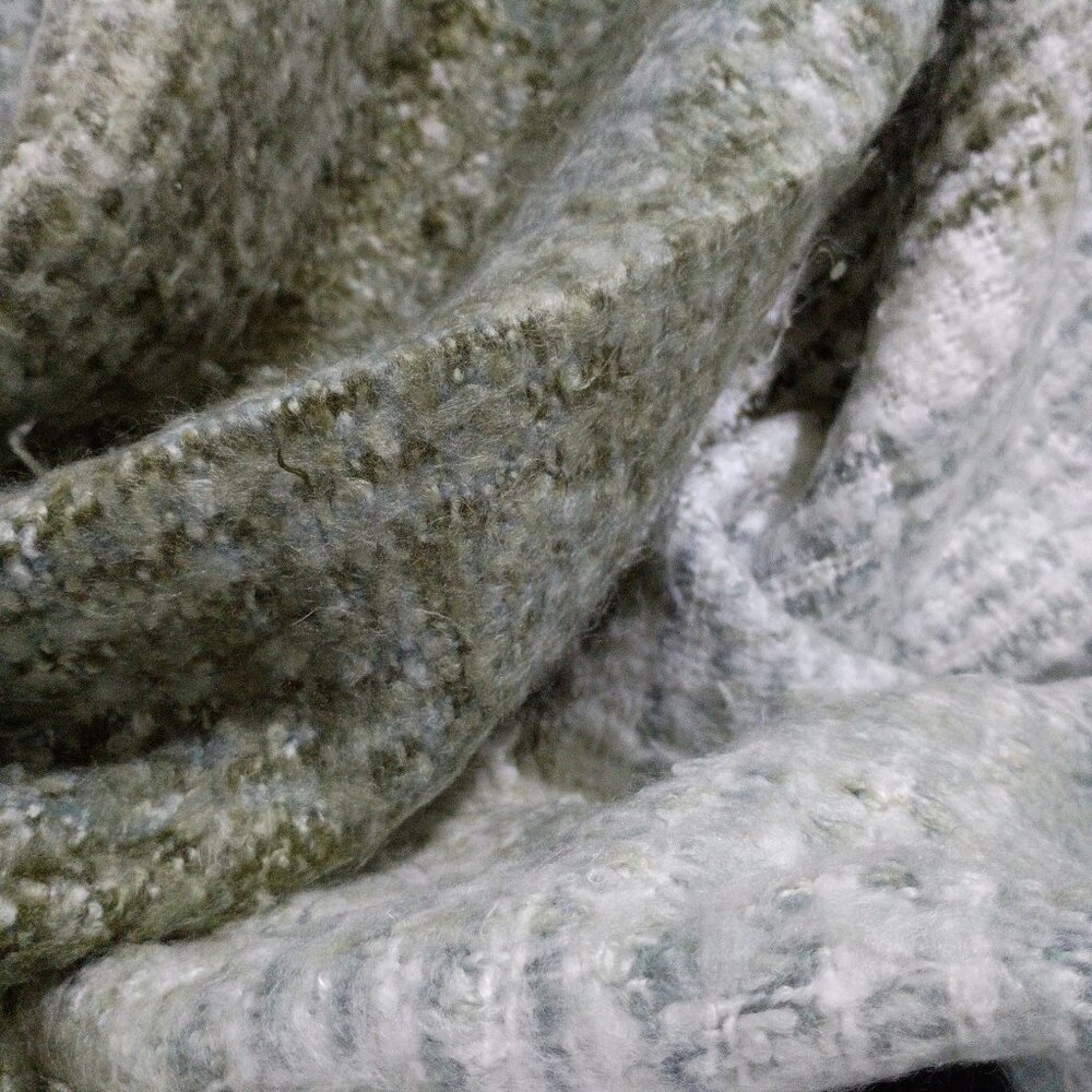 Throw Blanket Fuzzy Faux Alpaca Wool - Picture 3 of 10